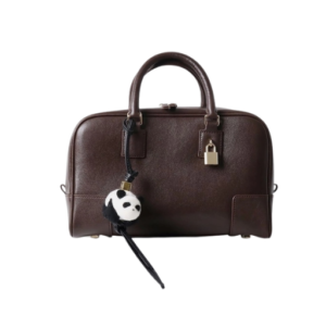 Women's Brown Leather Handbag With Shoulder Strap